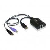 Cablu KVM ATEN KA7169, 1x RTJ45 - 2x USB + 1x Displayport, Black