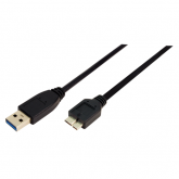 Cablu LogiLink CU0026, USB 3.0 Tip A Male - MicroUSB Tip B Male, 1m