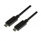 Cablu Logilink CU0128, USB-C - USB-C, 0.5m, Black