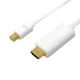 Cablu Logilink CV0122, Mini DisplayPort - HDMI, 1m, White