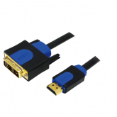 Cablu Logilink, HDMI male - DVI male, 2m, Black