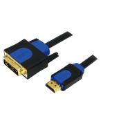 Cablu Logilink, HDMI male - DVI male, 5m, Black