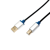 Cablu Logilink USB 2.0 A male - USB 2.0 B male, 2m