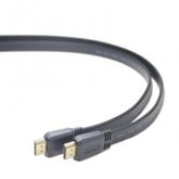 Cablu plat Gembird, HDMI male - HDMI male, 1 m, Black