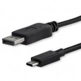 Cablu Startech CDP2DPMM1MB, USB-C - DisplayPort, 1m, Black