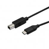 Cablu Startech USB2CB50CM, USB-C - USB-B, 0.5m, Black