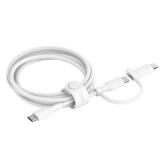 Cablu de date Belkin CAC003HQ1.5MWH, USB-C male - USB-C male, White
