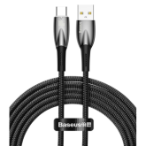 Cablu de date Baseus Glimmer, USB male - USB-C male, 2 m, Black