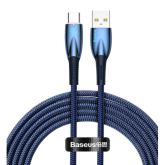 Cablu de date Baseus CADH000503, USB-A male - USB-C male, 2 m, Blue