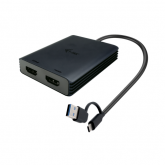 Adaptor I-TEC USB-C + USB-A - 2xHDMI, Black