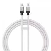 Cablu de date Baseus CoolPlay CAKW000202, USB-C - USB-C, 1m, White