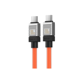 Cablu de date Baseus CAKW000207, USB-C male - USB-C male, 1m, Orange