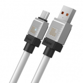 Cablu de date Baseus CoolPlay CAKW000602, USB 2.0 - USB-C, 1m, White