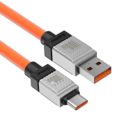 Cablu de date Baseus Crystal Shine, USB-A - USB-C, 1 m, Orange