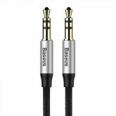 Cablu audio Baseus Yiven M30, 1x 3.5mm jack - 1x 3.5mm jack, 1.5m, Black-Silver