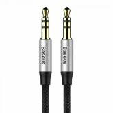 Cablu audio Baseus Yiven M30, 1x 3.5mm jack - 1x 3.5mm jack, 1.5m, Black-Silver