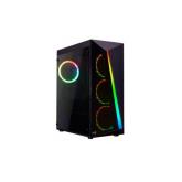 Carcasa Aerocool Shard RGB Tempered Glass, Black, Fara sursa