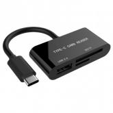 Card Reader Gembird UHB-CR3-02, USB 3.1 tip C, Black