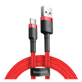 Cablu de date Baseus Cafule, USB male - USB-C, 0.5m, Red