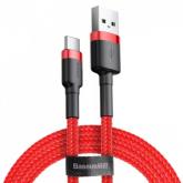 Cablu de date Baseus CATKLF-B09, USB-C - USB-C, 1m, Red-Black