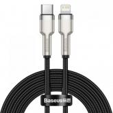 Cablu de date Baseus Cafule Metal CATLJK-A01 USB-C - Lightning, 1m, Black