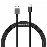 Cablu de date Baseus Superior, Fast Charging, CATYS-01, USB - USB-C, 1m, Black