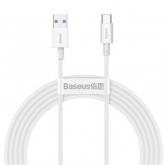 Cablu de date Baseus Superior CATYS-A02 USB - USB-C, 2m, White