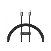 Cablu de date Baseus CAYS000901, USB-A male - USB-C male, 1m, Black