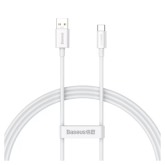 Cablu de date Baseus CAYS000902, USB-A - USB-C, 1m, White