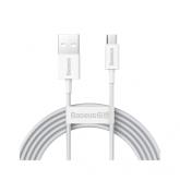 Cablu de date Baseus CAYS001002, USB-A male - USB-C male, 2m, White