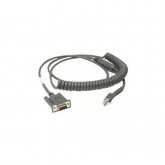 Cablu RS232 Zebra CBA-R46-C09ZBR, 2.8m, Black