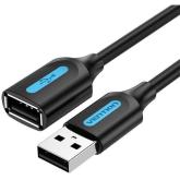 Cablu Vention CBIBH, USB 2.0 male - USB 2.0 female, 2 m, Black