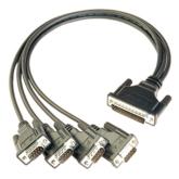 Cablu Serial Moxa CBL-M44M9X4-50, DB44 male - 4 x DB9 male, 0.5 m, Black