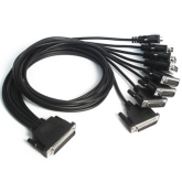 Cablu Serial Moxa CBL-M62M25X8-100, DB62 male - 8 x DB25 male, 1 m, Black