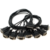 Cablu Serial Moxa CBL-M68M9X8-100, VHDCI 68 male - DB9 male, 1 m, Black