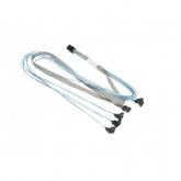 Cablu Supermicro CBL-SAST-0823, MiniSAS - MiniSAS, 0.75m, Blue