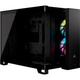 Carcasa Corsair 2500X TG RGB Black, Fara sursa