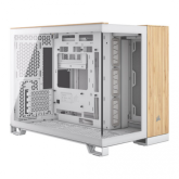 Carcasa Corsair 2500X TG White/Bamboo Aluminum, Fara sursa