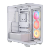 Carcasa Corsair 3500X LX-R RGB iCUE LINK White, Fara sursa
