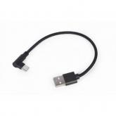 Cablu de date Gembird CC-USB2-AMCML-0.2M, USB - USB-C, 0.2m, Black