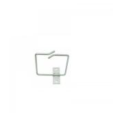 Inel organizator cabluri Canovate, 1U, Gray