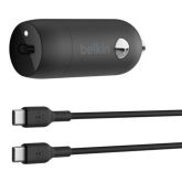 Incarcator auto Belkin CCA004BT1MBK-B6, 1x USB-C, 30W, Black