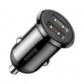 Incarcator auto Baseus Grain Pro, 2x USB, 2.4A, Black