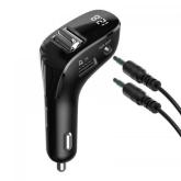 Modulator FM Baseus CCF40-01 + Incarcator auto, 2A, Black