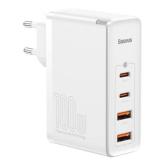 Incarcator retea Baseus GaN2 Pro, 2x USB, 2x USB-C, 100W, White