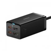 Incarcator retea Baseus GaN5 Pro, 2x USB-C, 1x USB-A, 67W, Black