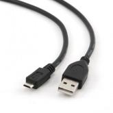 Cablu de date Gembird, USB - micro USB, 0.3m, Black