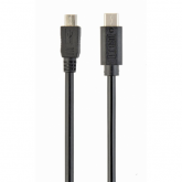 Cablu de date Gembird CCP-USB2-MBMCM-6, USB-C male - micro USB, 1.8m, Black