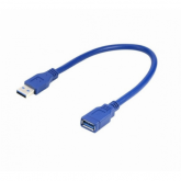 Cablu Gembird CCP-USB3-AMAF-0.15M, USB 3.0 male - USB 3.0 female, 0.15m, Blue