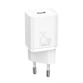 Incarcator retea Baseus Super Si CCSP020102, 1x USB-C, 3A, White